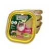 Terrine BIO chat adulte riche en saumon et aux brocolis - Equilibre & Instinct 100g