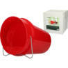 Seau à boire en plastique pour volaille Gaun 6 l Rouge