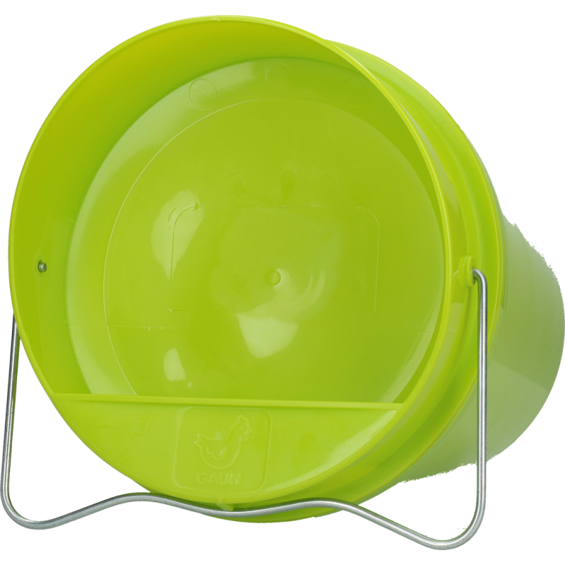 Seau à boire en plastique Gaun pour volaille 6 l Vert citron