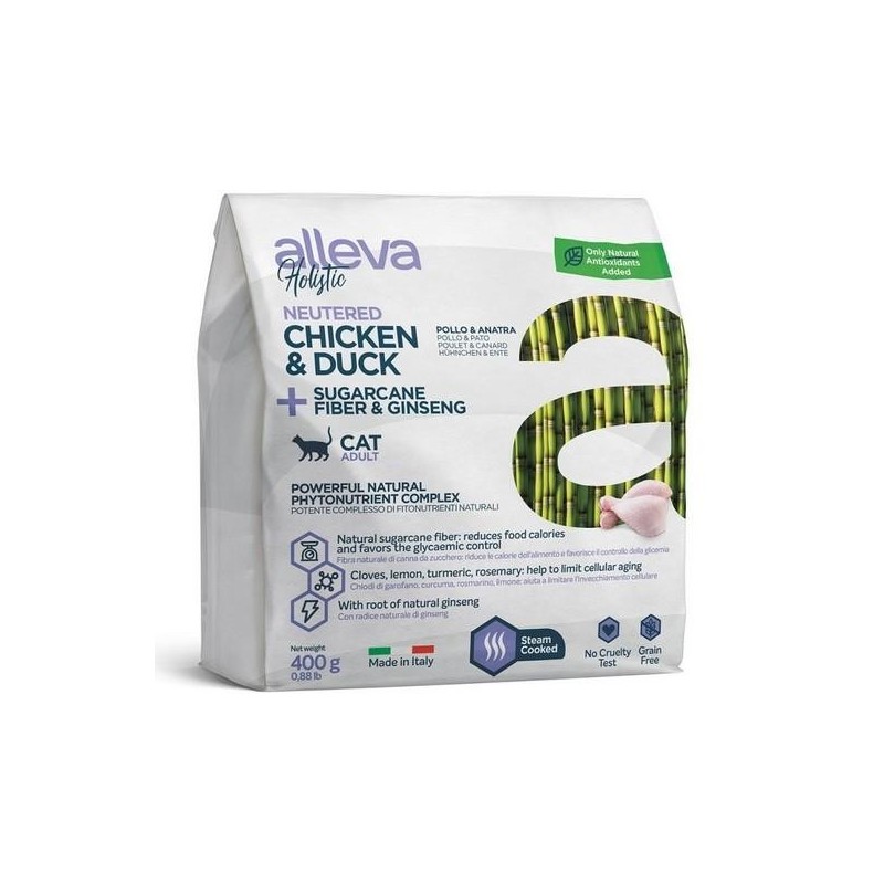 Alleva Holistic chats adulte, Neutered 1,5kg