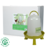 Abreuvoir à volaille Gaun avec pieds Bio Vert Citron 10 l