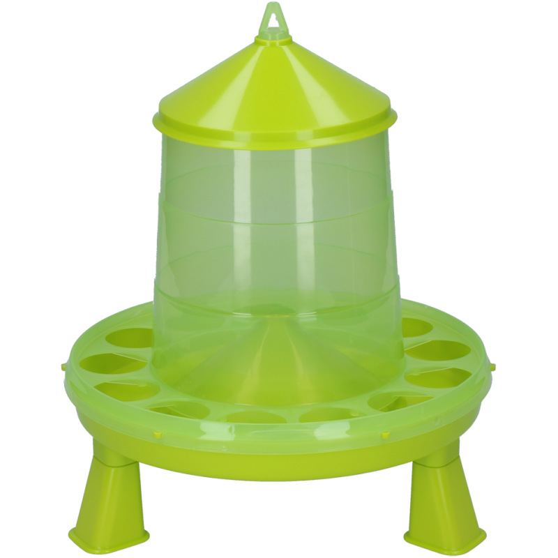 Mangeoire pour volaille Gaun avec pieds Vert citron 2 kg
