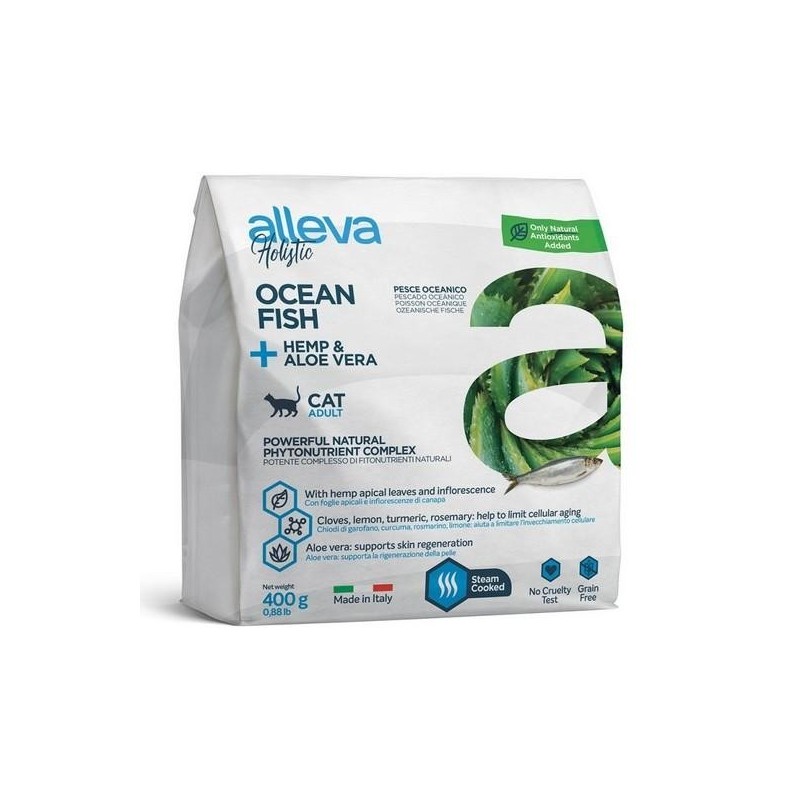 Alleva Holistic chat adulte, poisson 1,5kg