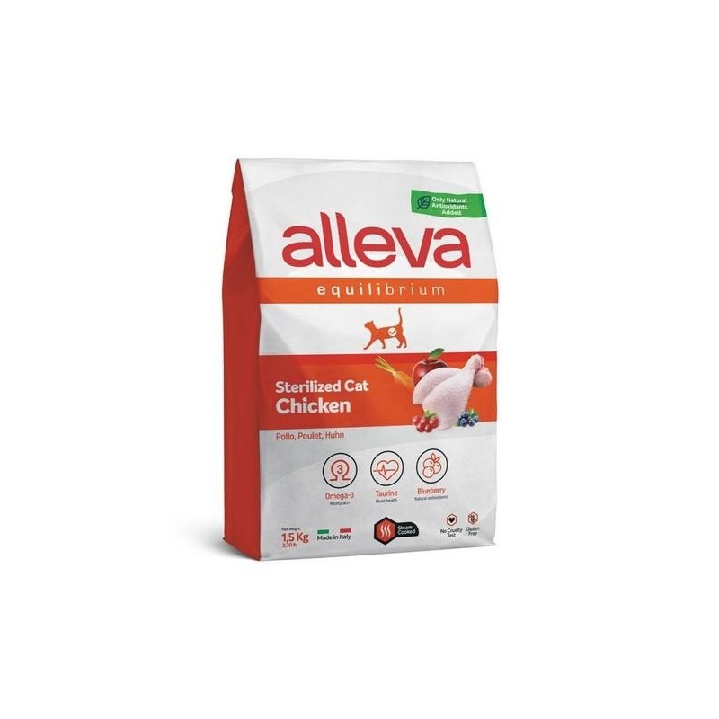 Alleva Equilibrium chat, poulet, stérilisé 10kg