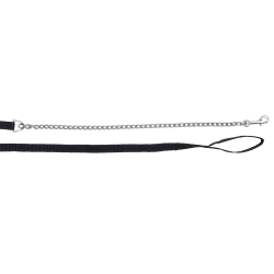Longe avec chaîne noire 250 cm