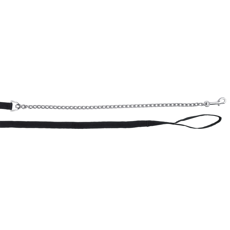 Longe avec chaîne noire 250 cm