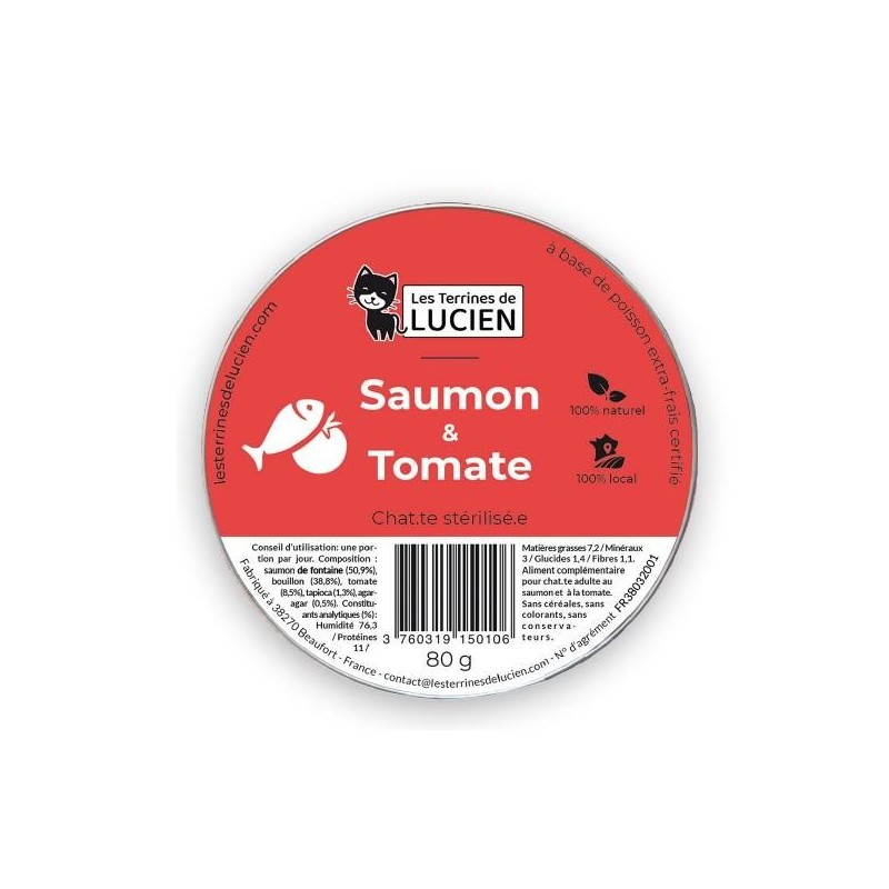 Terrines de Lucien - Saumon et Tomates