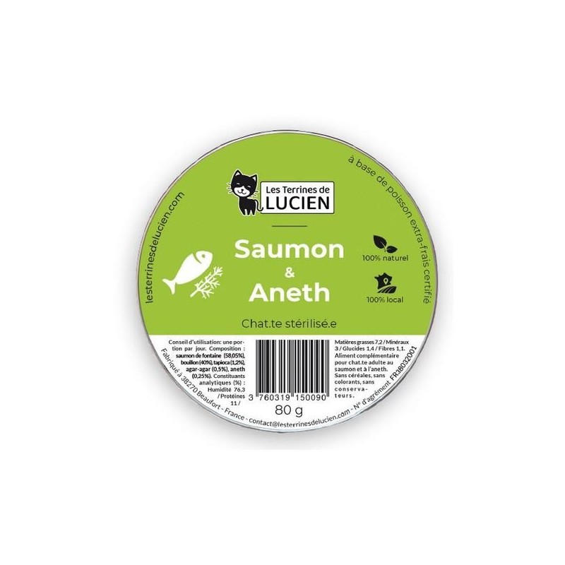 Terrines de Lucien - Saumon et aneth