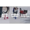 Bottes pour chien Goo-eez Ultras, lot de 2, taille M, rouge/noir