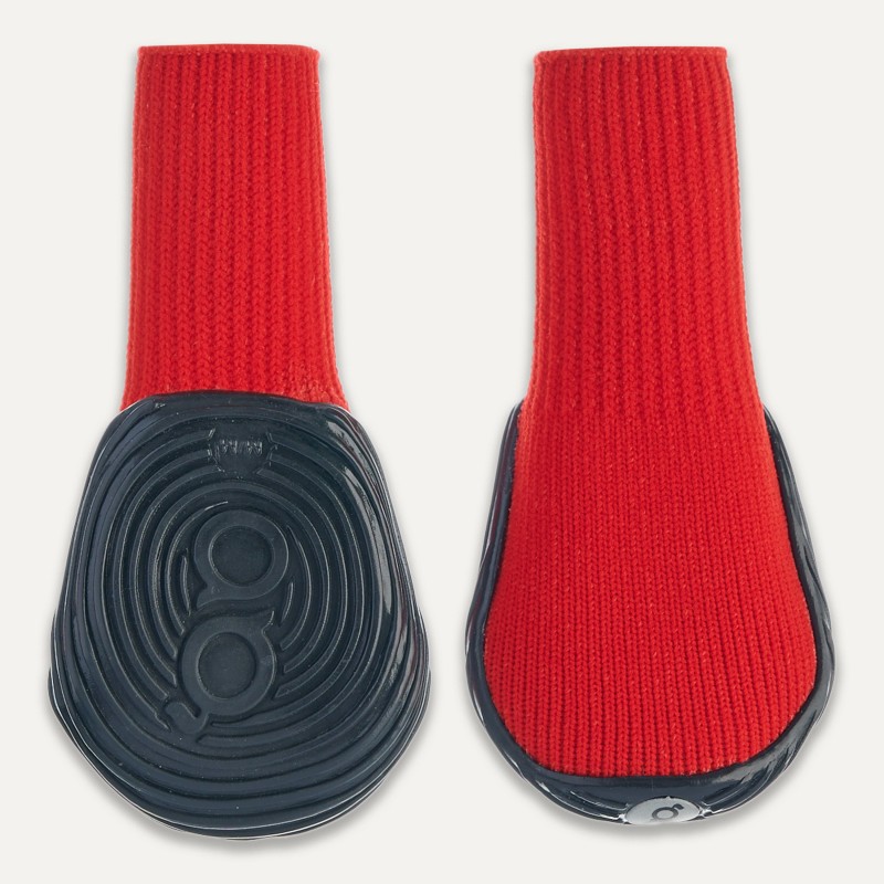 Bottes pour chien Goo-eez Ultras, lot de 2, taille L, rouge/noir