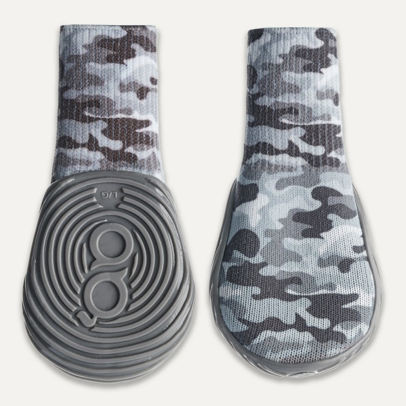 Bottes pour chien Goo-eez Ultras, lot de 2, taille L, camouflage/gris