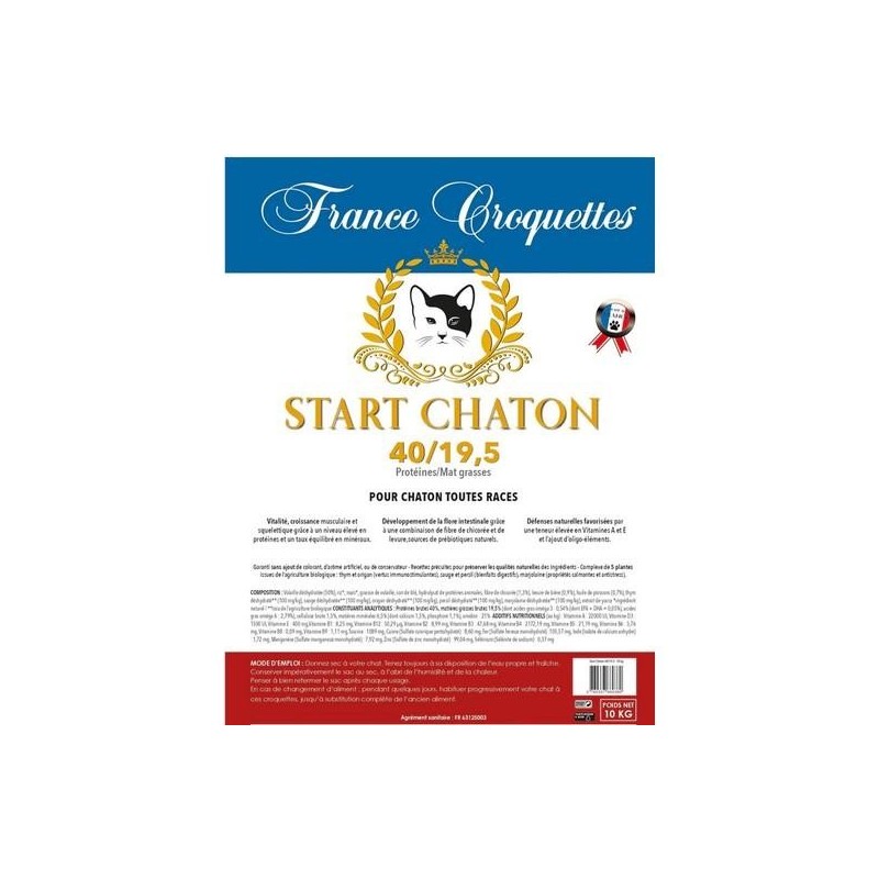 France Croquettes Start Chaton  10kg