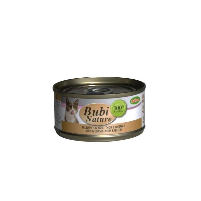 Bubi Nature chat, thon et fromage 70g