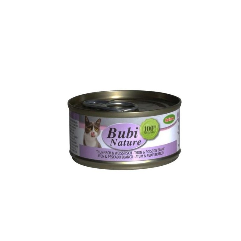 Bubi Nature chat, thon et poissons blanc 70g