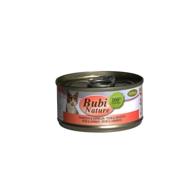Bubi Nature chat, thon et crevette 70g