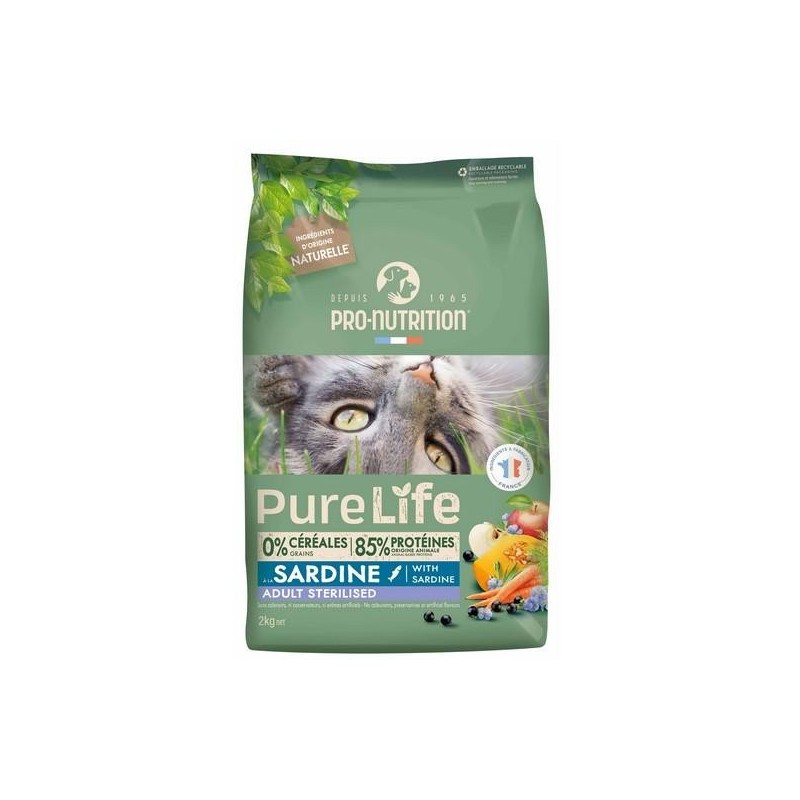 Pure life pour chats - Stérilisé   2kg