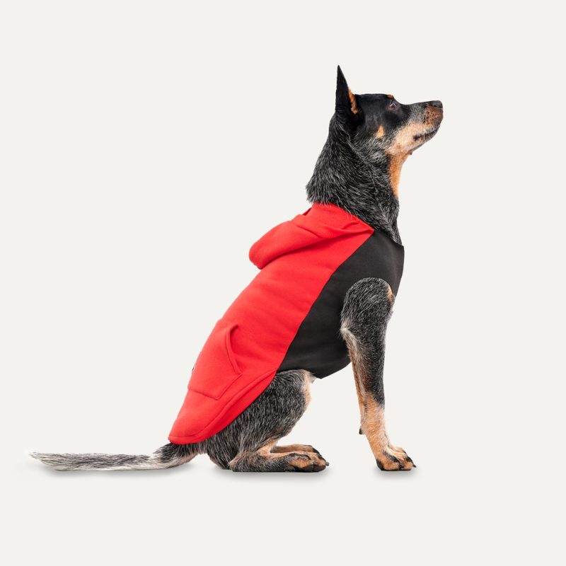 Sweat à capuche polaire kangourou Goo-eez XXL Rouge/Noir