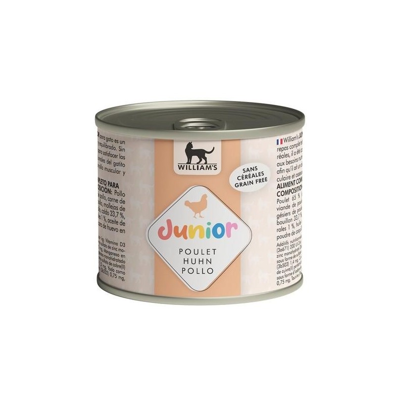 Pâtée pour chaton au poulet William’s Junior  200g