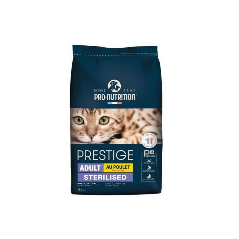 Flatazor Prestige Adulte Stérilisé au poulet pour chat  10kg
