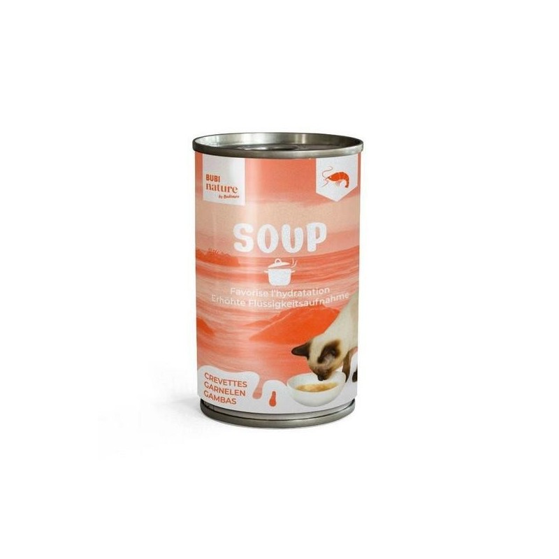 Soupe pour chat aux crevettes - BUBI NATURE  135g