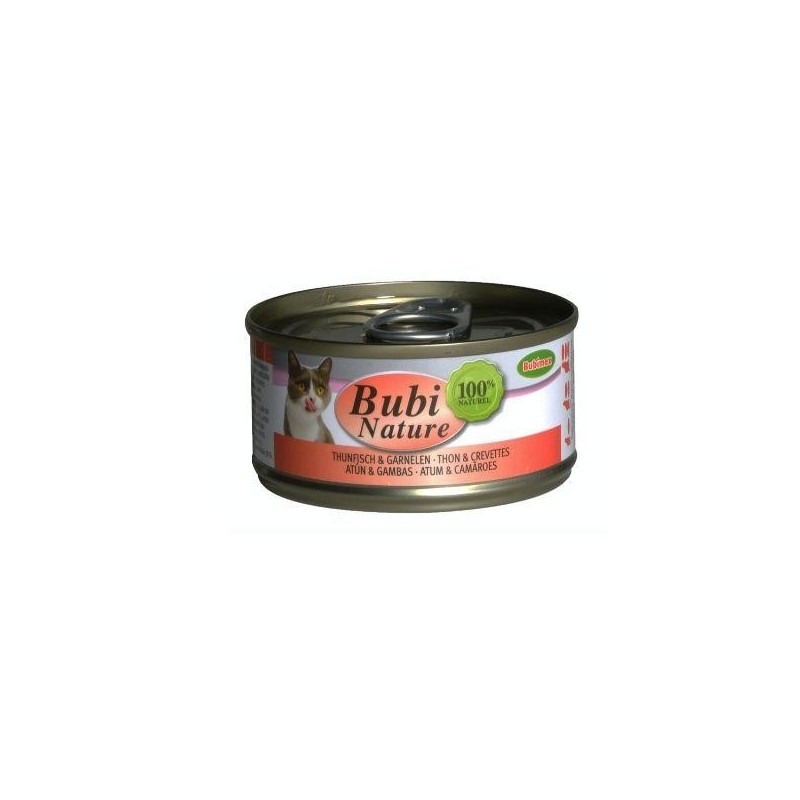 Bubi Nature chat, thon et crevettes 140g