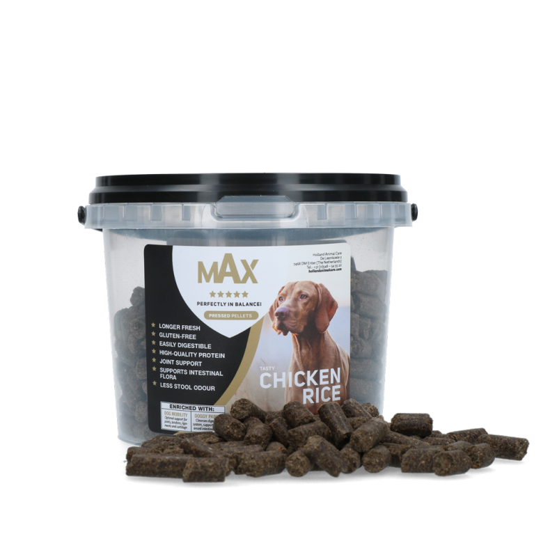 Croquettes pressées Max Adult Poulet et Riz 400 g