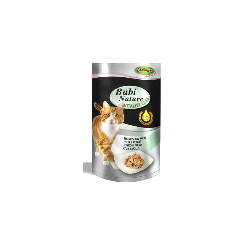 Sachet fraicheur Bubi Nature chat, Vitality Care thon et poulet  70g