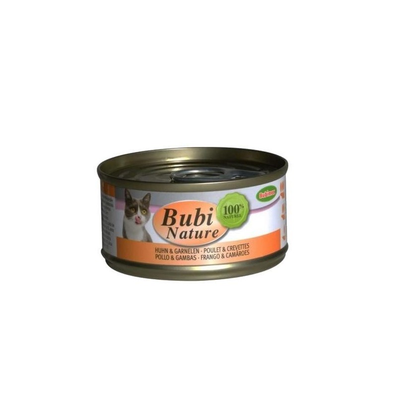 Bubi Nature chat, poulet et crevettes  70g