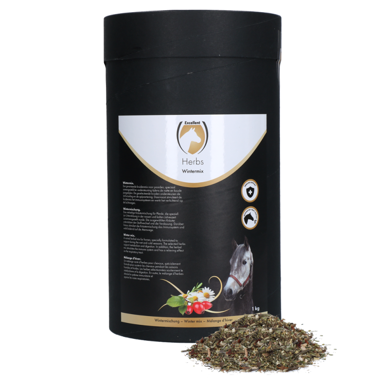 Excellent mélange d'herbes pour chevaux pour l'hiver 1 kg