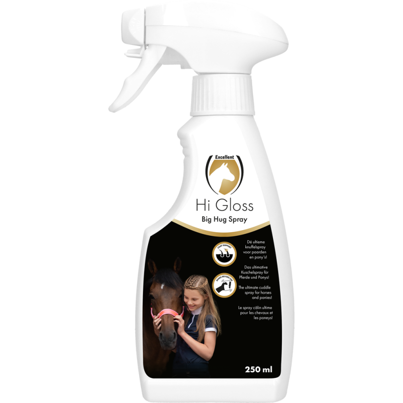Spray brillant pour cheval Excellent Horse Hi Gloss Big Hug 250 ml