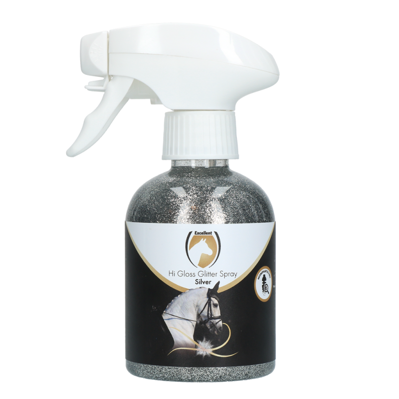 Spray pailleté brillant Excellent Horse Argent 250 ml