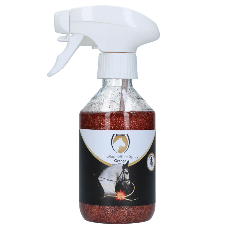 Excellent Horse Hi Gloss Spray pailleté Orange 250 ml