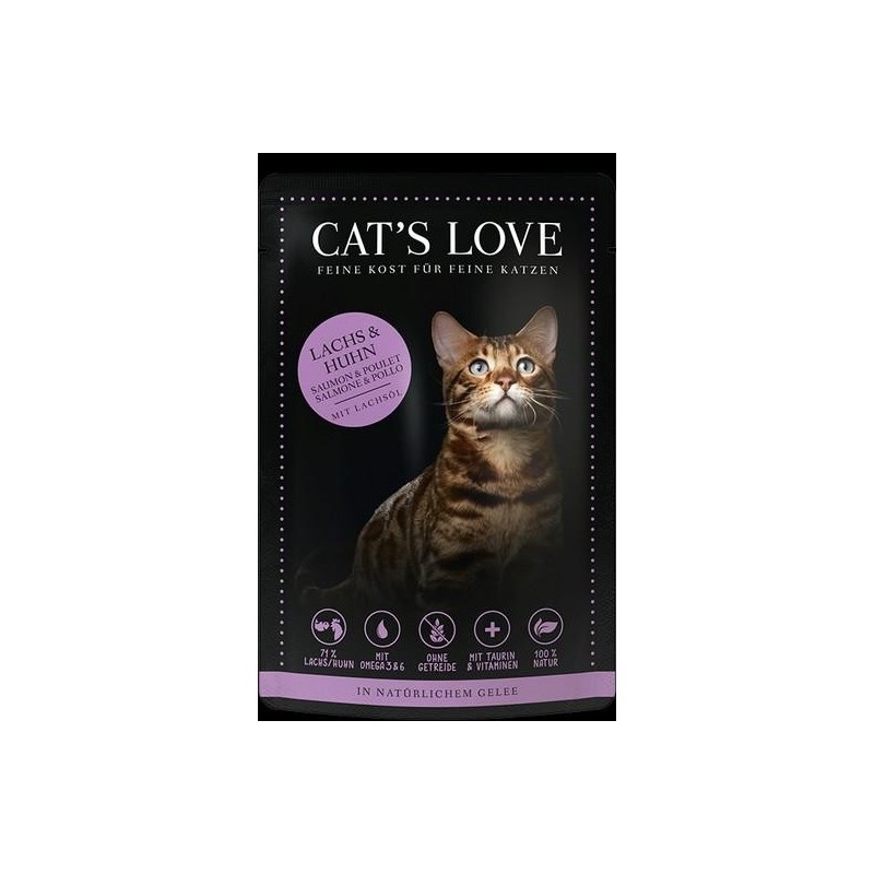 Cat’s Love Adult Saumon et Poulet 85g