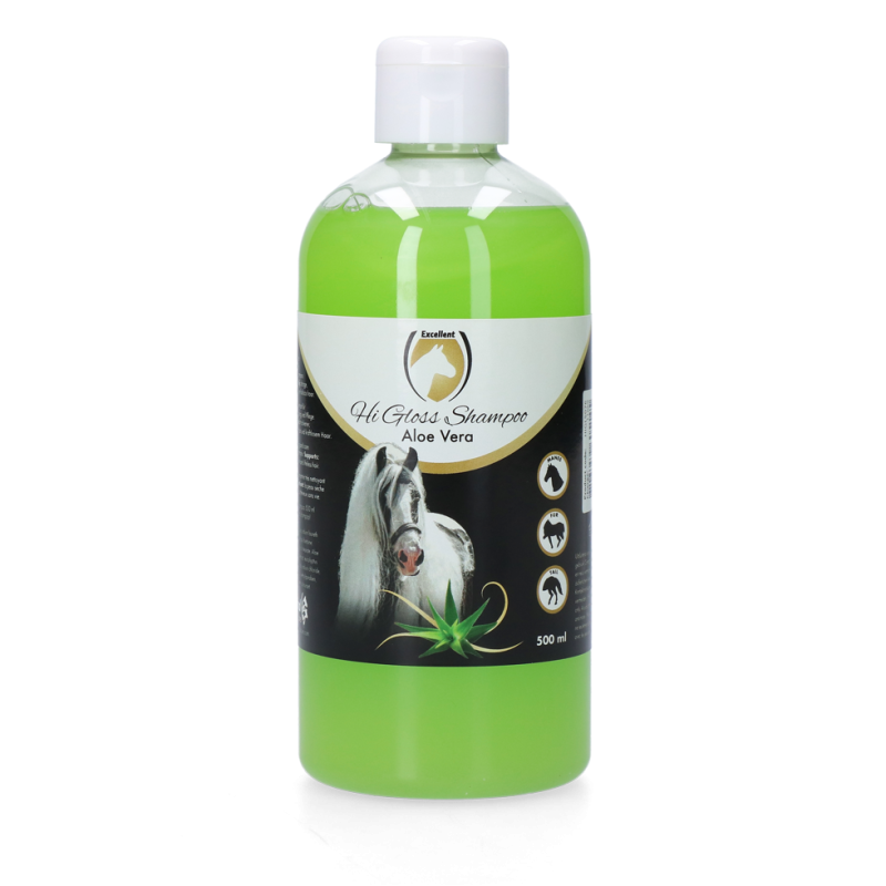 Excellent Shampoing Hi Gloss pour Cheval à l'Aloe Vera 500 ml