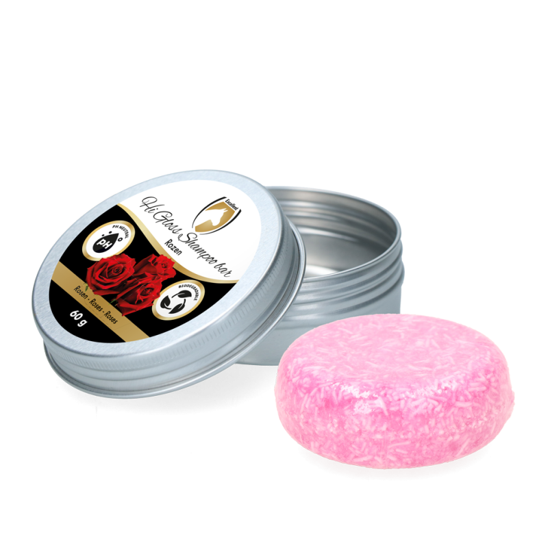 Shampoing solide brillant Excellent Horse à la rose 60 g
