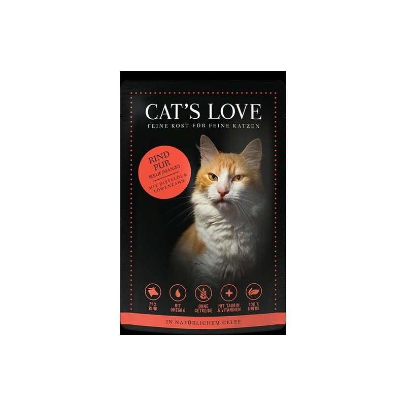 Cat’s Love Adult Boeuf pur 85g