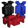Bloc de saut en plastique rouge