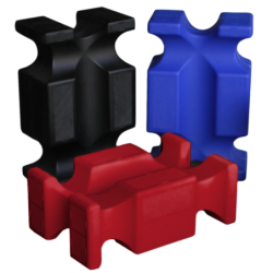 Bloc de saut en plastique noir