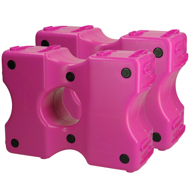 Blocs d'obstacles Vplast Cavaletti 2 pièces Rose