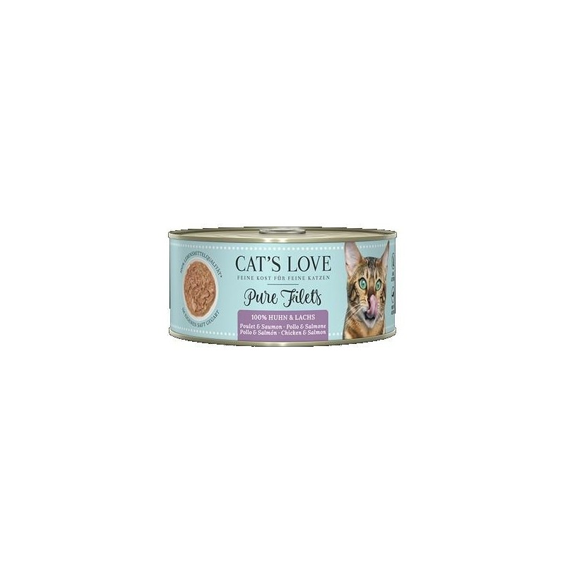 Cat’s Love Filet Pur Saumon & Poulet 100g