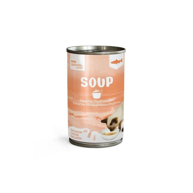 Soupe pour chat au Saumon - BUBI NATURE 135g