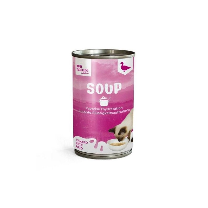 Soupe pour chat au Canard - BUBI NATURE 135g