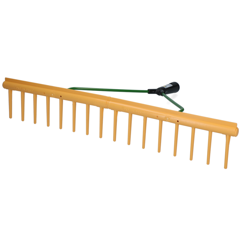 Râteau à foin avec bord de lissage 64 cm, 16 dents