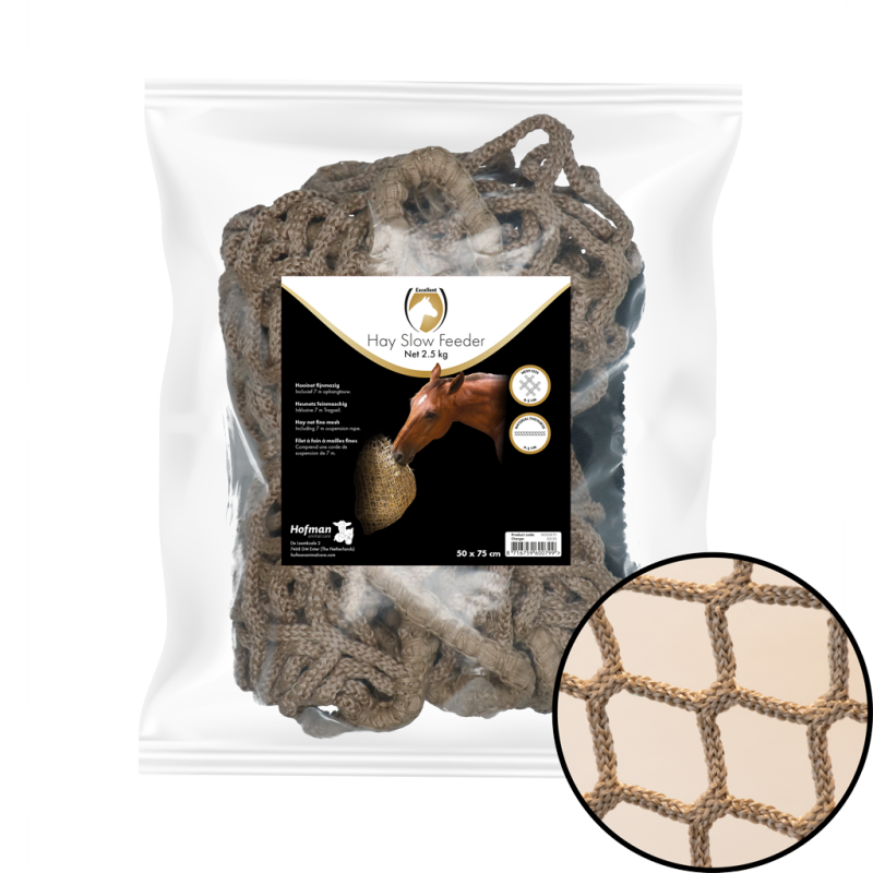 Filet d'alimentation lente pour foin 2,5 kg (45 mm)