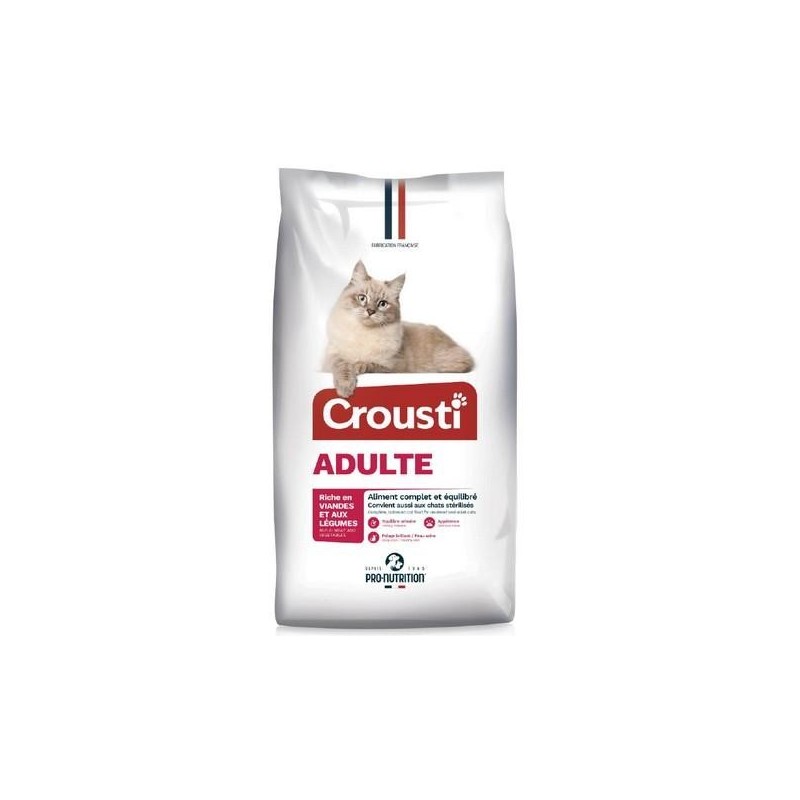 Crousti Cat Viandes - aliment pour chat 10kg