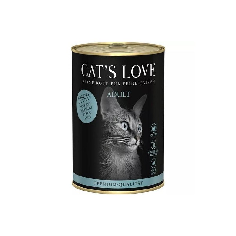 Pâtée pour chat adulte au Poisson - CAT’S LOVE 400g