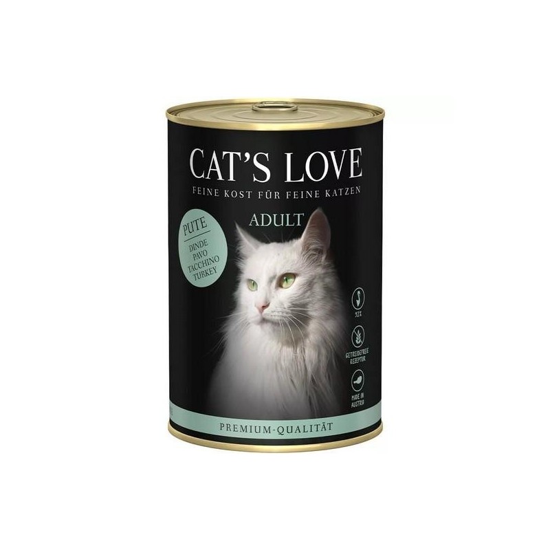 Pâtée pour chat adulte à la dinde - CAT’S LOVE 400g