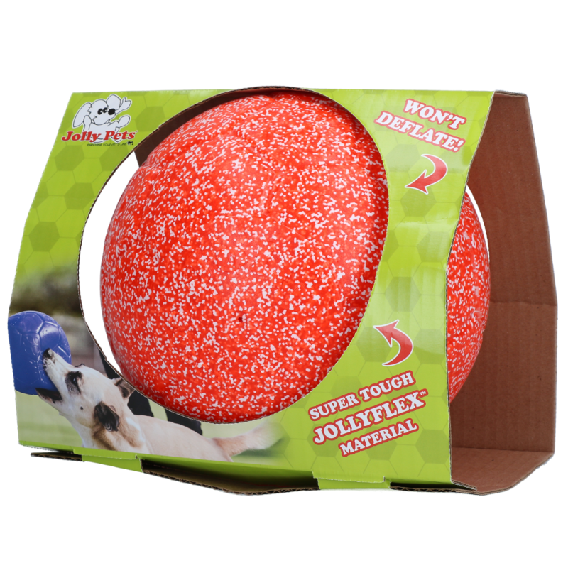 Ballon de football Jolly Orange/Blanc L (20 cm)
