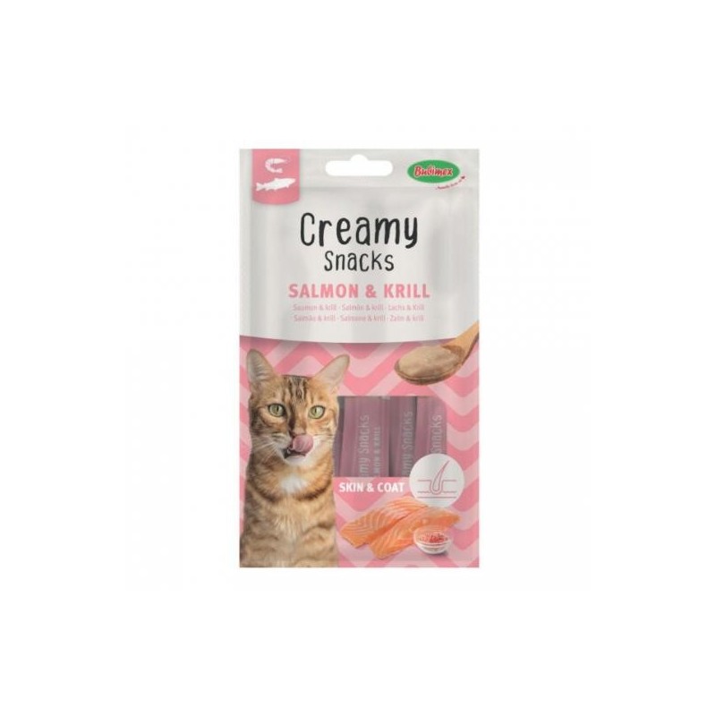 Creamy Snacks, Immunity Saumon et Poudre de Colostrum Bovin 60g