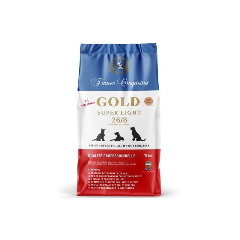 France croquettes Gold Super Light 20kg